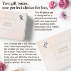17-Piece Luxury Gift Set with Robe | Complete INFUSÉ White Tea & Coconut Bath Collection | Self-Care Kit with Bath Bombs, Face Masks & Hair Care | Bridesmaid, Mom, Wife, Grandma or Loved Ones