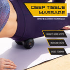 InfinityBall 4-Speed Vibrating Massage Ball - Lacrosse Balls Meet a Vibration Foam Roller! - High Intensity for Recovery, Mobility, Pliability Training & Deep Tissue Sports Therapy