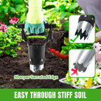 5 Inch Depth Bulb Planter Tool with Automatic Soil Release for Garden