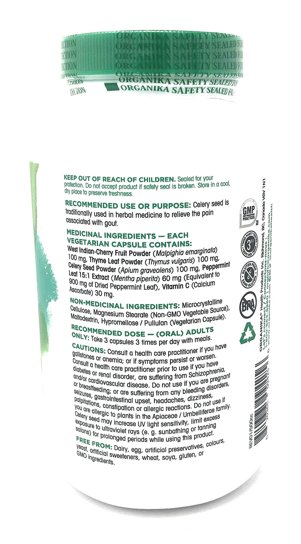 Organika Goutrin 270 Vegetarian Capsules