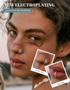 4PCS 18G Nose Rings Hoops, Surgical Steel Earrings Tragus Septum Piercing