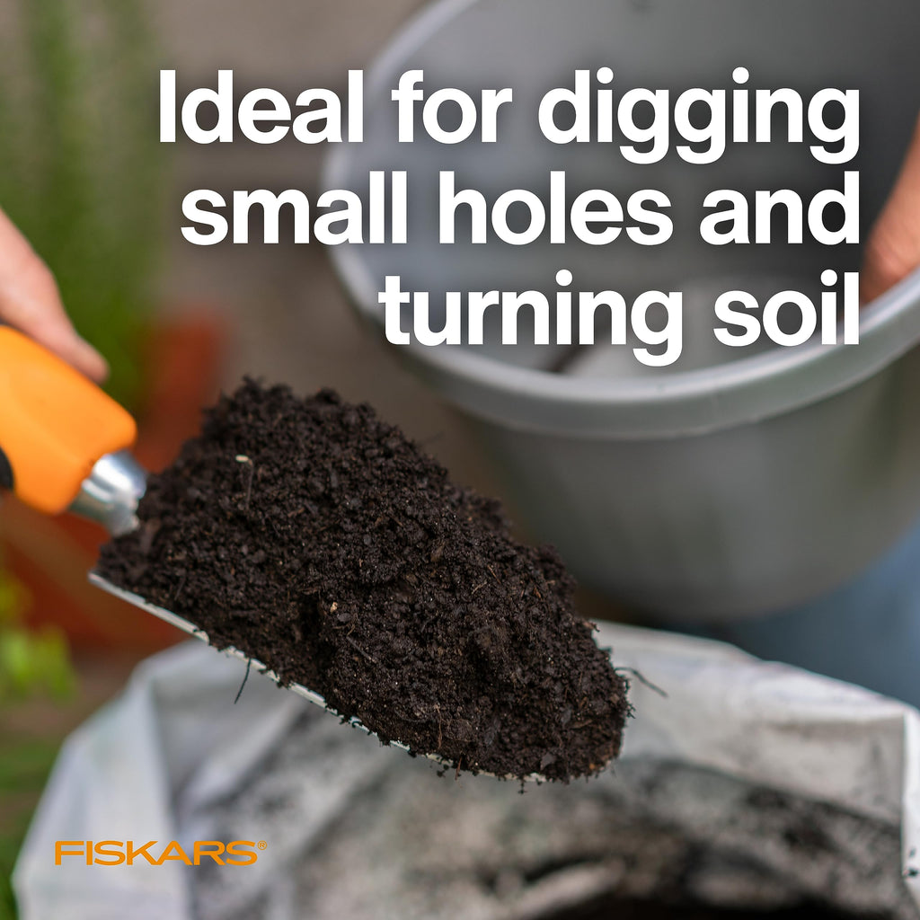 Fiskars Ergo Garden Trowel, Hand Tool for Digging & Planting, 6-Pack