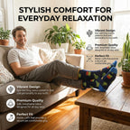 Funny Socks for Men, Crazy Colorful Novelty Fun Cotton Mens Dress Sock 8-12
