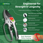 The Gardener's Friend Heavy Duty Ratchet Pruning Shears, Anvil