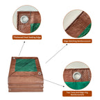 Tarp 20x30 ft 100% Waterproof 7mil Durable Grommets and Reinforced Edges,Uv Resistant,Green/Brown Tarp,Emergency Rain Shelter,Outdoor Cover and Camping Use -by MVPNET