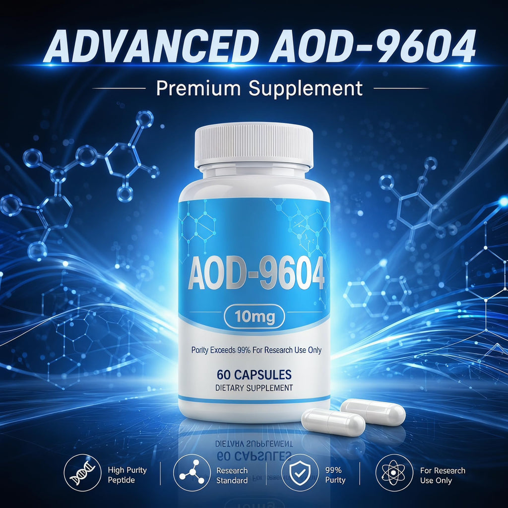 Ustuour AOD-9604 Peptide Capsules, 99% Purity (10mg) 60 Capsules