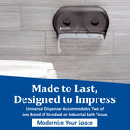 San Jamar Versatwin Tissue Dispenser R3600TBK - 1 Each