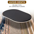 Furniture Sliders, Furniture Sliders Pads for Hardwood Floors, Chair Legs Floors Protectors, Reusable Round Glides Glider, Heavy Duty Furniture Movers Sliders (8 Pcs, 5 3/4inch x 9 1/2inch,Coffee)