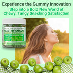 High-Fiber Keto Snacks, Healthy Snack for Adults, Chromium Picolinate Seamoss ACV Gummies, Gluten Free No Sugar Low Calorie & Carb Prebiotic Fiber Gummy Snack Candy, Apple Cider Vinegar Irish Sea Moss