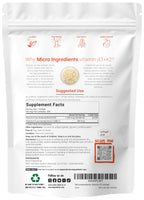 Micro Ingredients Vitamin D3 50,000 IU + K2 MK-7 200 mcg, 240 Softgels | Virgin Coconut Oil | 2-in-1 Support | Easy to Swallow, Non-GMO