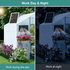 Solar Powered Fan with Battery Run Day/Night,15W Solar Fan for Chicken Coop