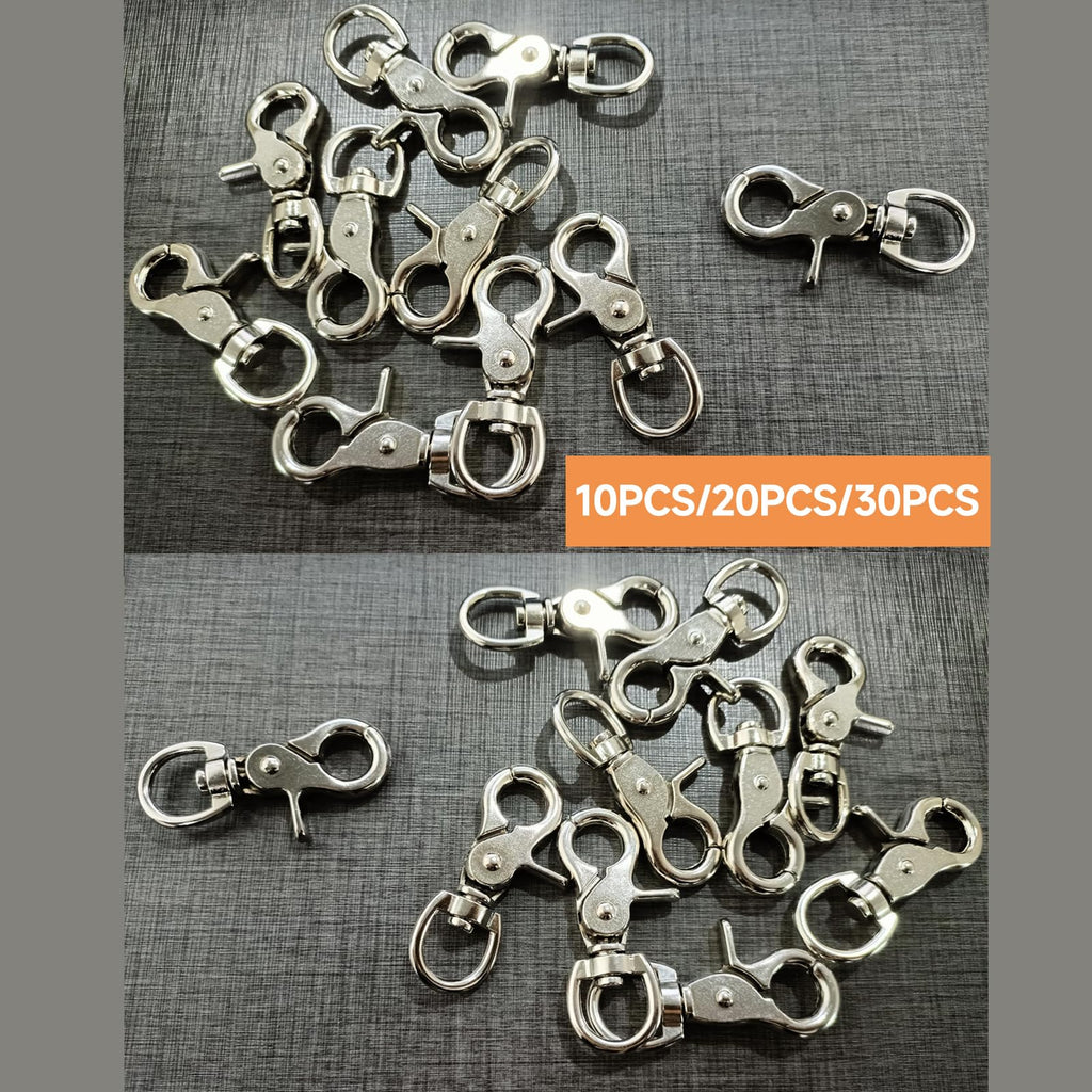 20PCS Trigger Snap Hooks 2.32'' x 0.82'' Heavy Duty Swivel Snap Hooks Metal Clasps Lanyard Clips for Bird Cage Key Chains