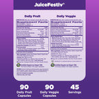 Natrol JuiceFestiv, Vitamins and Supplements for Nutrition & Well-Being, Antioxidants for Cellular Health, 90 Capsules (2-Count), Up to a 45 Day Supply