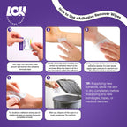 100 CT Adhesive Remover Wipes – Strong & Effective Skin Adhesive Remover – 2 Ply 2.56x1.18in (6.5x3cm) – Medical Adhesive Remover for Bandage, Tape, Dressings, and Ostomy Residue - By Livaclean Health