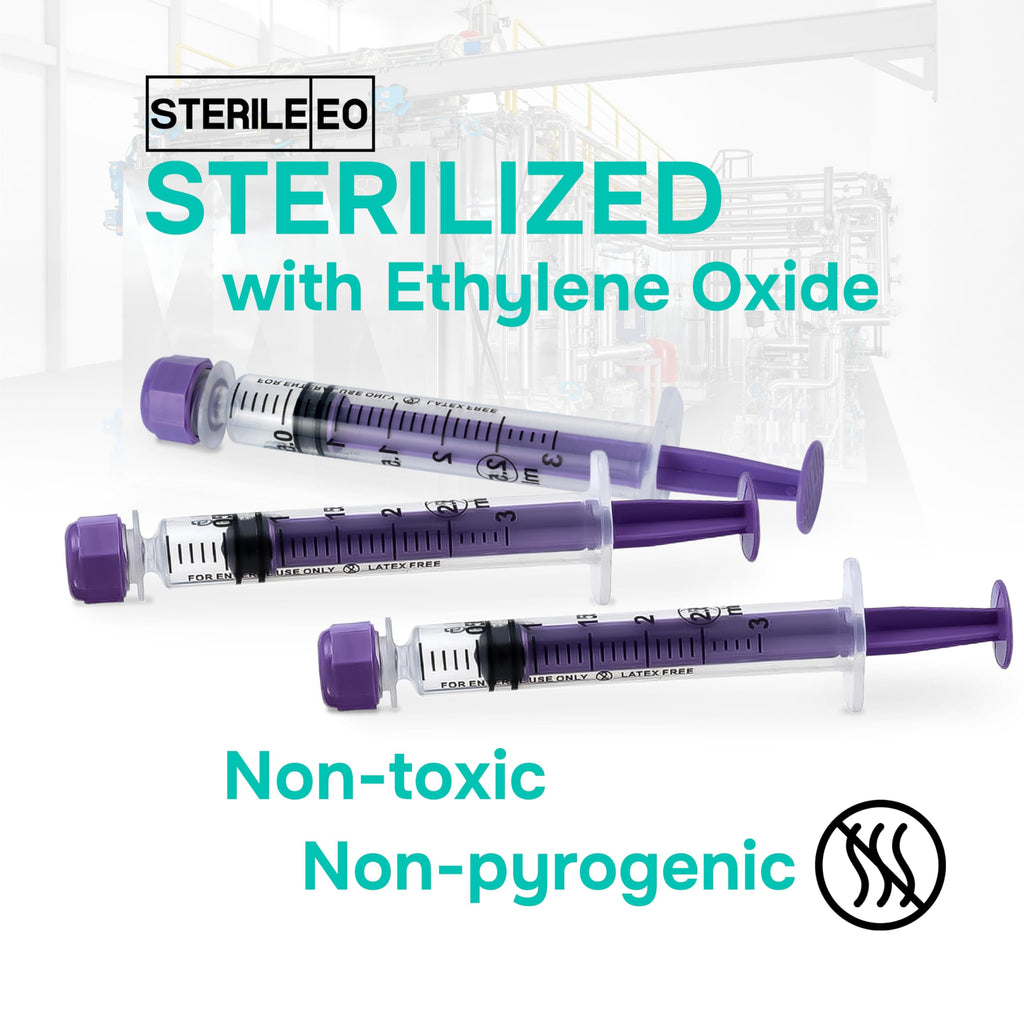 ONE-CARE ENFit Syringes 3ml with Mounted Cap, Sterile, 30/bx Blister-Packed Syringes