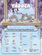 Hypoallergenic Earrings for Girls Women Kids Toddler Surgical Steel Earring