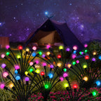 Kohlrabi Solar Garden Lights Outdoor, 10 Pack 80 LED Solar Firefly Lights Waterproof, Sway by Wind, Swaying Light for Yard Patio Backyard Garden Planter Flower Bed Pathway Decoration