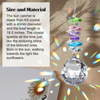 Elivida Sympathy Gift for Lose of Loved Ones, Grief Memorial Suncatcher Ornament for Loss of Mom Dad, Bereavement Crystal Rainbow Maker, Unique Heart Shaped Hanging Decorations for Daily Remembrance