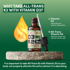Vitamin D3 K2 5,000 IU Liquid Drops (5,000 IU of D3 and 200mcg of 99.9% All-Trans Patented K2 MK-7 (K2Vital)) Max Absorption Liquid Vitamin D Drops (30 Servings) by Double Wood (Pack of 2)