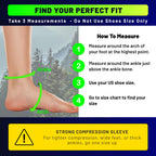 TechWare Pro Ankle Brace Compression Sleeve - Relieves Achilles Tendonitis, Joint Pain. Plantar Fasciitis Foot Sock with Arch Support Reduces Swelling & Heel Spur Pain. (Beige, XXL)