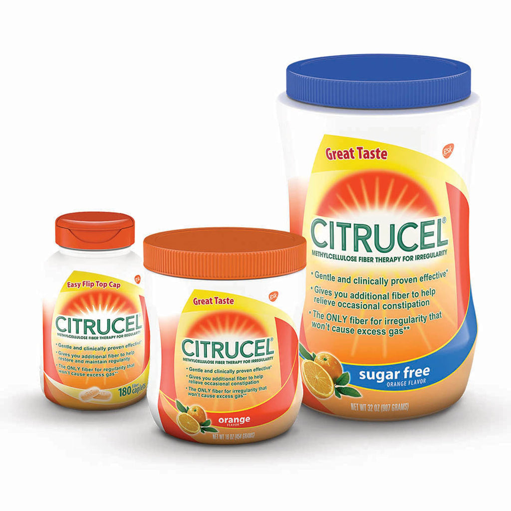 CITRUCEL Fiber Therapy Caplets for Irregularity, Easy to Swallow Methylcellulose, 180 Count
