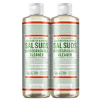 Dr. Bronner's Sal Suds Biodegradable Cleaner (16 Ounce, 2-Pack) – All Purpose Pine Mop Detergent for Floors, Laundry & Dishes, Multi Surface Concentrate, Heavy-Duty Degreaser