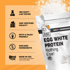 It's Just! - Egg White Protein Powder, Made in USA, Dried Egg Whites (Unflavored, 3lb)