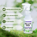 VermExon Peppermint Oil Insect & Pest Control Spray – 16oz Natural Plant-Based Bug Killer for Spiders, Ants, Flies, and Other Insects, Safe for Home & Kitchen Use