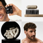 WELLBEL Men Clean Supplement for Hair, Skin, and Nails, Vegan, Gluten Free and Non GMO 90 Count - 3 Pack