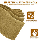 MMG Prime Natural Kitchen Sponge –24-Pack Biodegradable Sponges for Dishes –Compostable Dish Washing Scrubbers – Eco Friendly Non-Scratch Cellulose & Coconut Husk Scrubber Sponges for Cleaning
