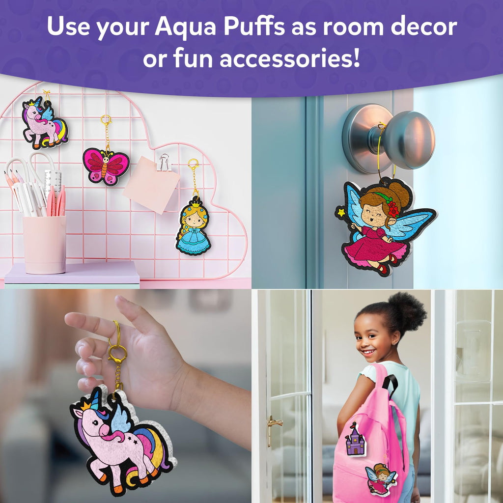 Skillmatics Aqua Puffs Unicorns, Stocking Stuffer for Kids, Paint by Number