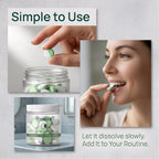 LINELLE Fresora Oral Probiotics, with K12 & M18, Sugar-Free Mint Tablets for Daily Oral Balance & Clean Mouthfeel