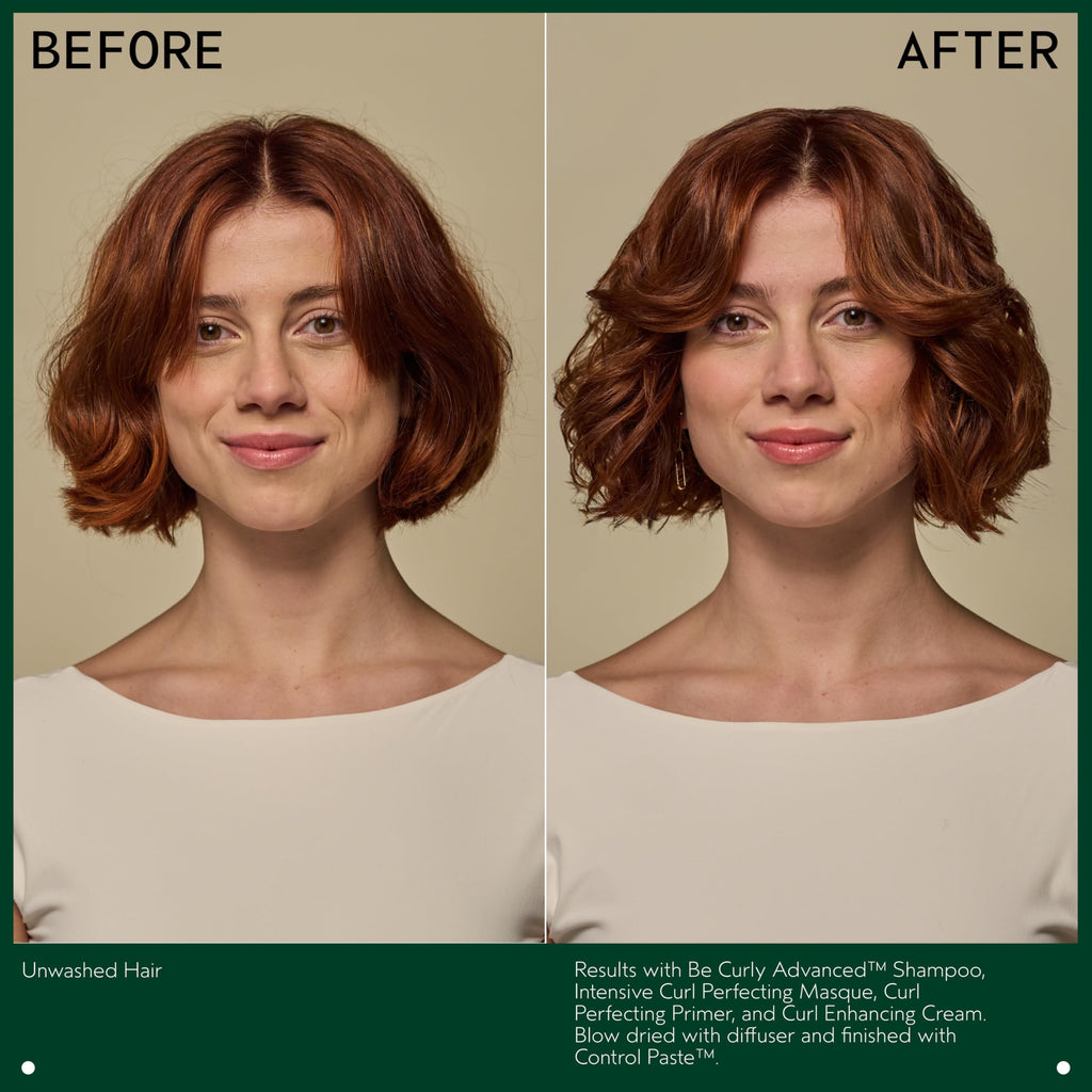 AVEDA Be Curly Advanced Curl Enhancer Hair Styling Cream | Defines Curly and Wavy Hair | Hydrates, Reduces Frizz, Adds Shine | Air Dry or Blow Dry | Silicone Free | 98% Naturally Derived*, 6.7 Fl Oz