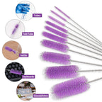 CiaraQ Bottle Cleaning Brushes, 8 Inch Nylon Tube Brush Set