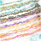 6 Rolls of PET Tape Stickers for Journaling Supplies, Crystal Themed Scrapbook Tape for Journaling, Scrapbooking, Junk Journal Supplies, DIY Crafts (Misty)