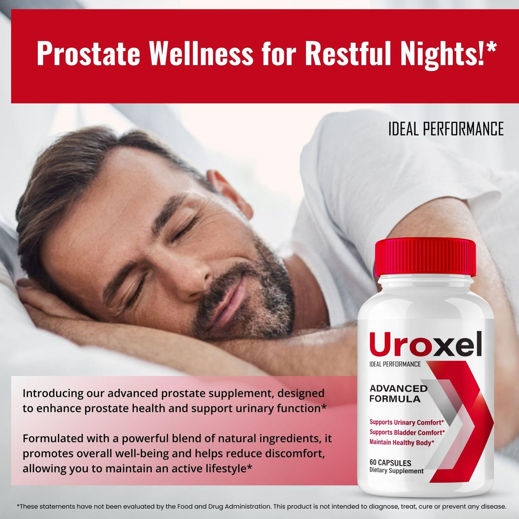 Uroxel Capsules, Advanced Uroxel Prostate Health Supplements - Bladder Comfort & Daily Urinary Support -Maximum Strength for Daily Wellness & Comfort, All Natural Support Uroxel Reviews (2 Pack)