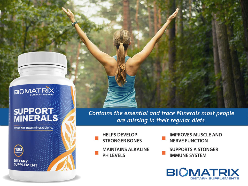 BioMatrix Chelated Mineral Supplement, Iron-Free, Calcium, Magnesium, Zinc
