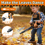 KidBloom Kids Tool Set, 2-in-1 Kids Leaf Blower & Kids Weed Wacker Toy