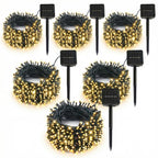 SyouHome Solar String Lights Outdoor, 6 Pack 600 LED Solar Christmas Lights