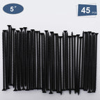 JEGONFRI 45PCS #10 × 5" Coarse Thread Black Drywall Screws, Wood Screws