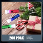 Jexine 100 Pcs Mini Flashlight Keychain Bulk,Bright