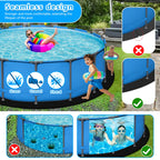 16FT Thick Round Pool Liner Pad For 15 FT Above Ground Pools 12Oz/Yd² Heavy-Duty Puncture Proof Above Ground Pool Padding Under Pool Seamless Pool Ground Mats for Pool Bottom (50% Thicker Than Others)