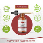 Pura Herba Organic Poke Root Tincture | Poke Root Extract Liquid | Herbal Supplement for Immune Support & Lymphatic Health | Vegan | Alcohol-Free | Non-GMO | Made in USA | 2 Fl Oz