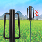 LADECH Fence Post Driver, Heavy Duty Hand Post Pounder with Handle - Use for Metal U Posts, T Posts, Garden Fence (12 Lbs)