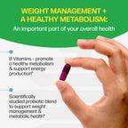 Culturelle Metabolism + Weight Management with SlimBiotics® Probiotic Capsules – 30 Count – Helps Safely Manage Weight - Promotes Healthy Metabolism and Physical & Mental Energy