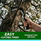 ZOOM.LZ Weeding Sickle Machete Garden Tool Brush Clearing Sickle with Carbon Steel,Thick Blade Gardening Sickle Machete for Yard Work,Harvest Knife,Farm Tool