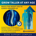 Height Growth Maximizer - Natural Pills to Help You Grow Taller Made in USA with Calcium, Zinc, GABA & Vitamin D3 for Bone Strength, Joint Support* - Free of Hormone, 60 Count (Pack of 1)