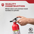 Kidde FA110G Multi Purpose Fire Extinguisher, Wall Mount, for Home/Office/Dorm/Residential, 1A10BC