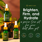 Tree of Life Beauty Facial Skin Care Set, Firming, Hydrating, Dry Face, Dermatologist Tested - Trio Power Kit, Vitamin C, Retinol and Hyaluronic Acid, 3 count of 1 Fl Oz