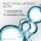 RoC Hydration+ Replumping Serum Stick, Fragrance-Free, Hydrating And Cooling Hyaluronic & Peptide Formula To Boost Elasticity And Visibly Smooth Aging Skin, With Line Smooth Eye Cream Packette, 0.7oz